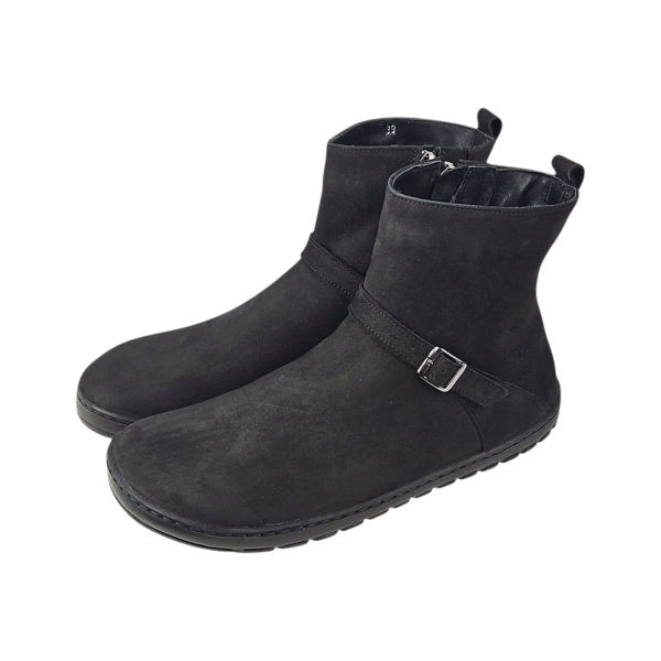 Dámské elegantní barefoot kotníčkové zimní boty TENE černá