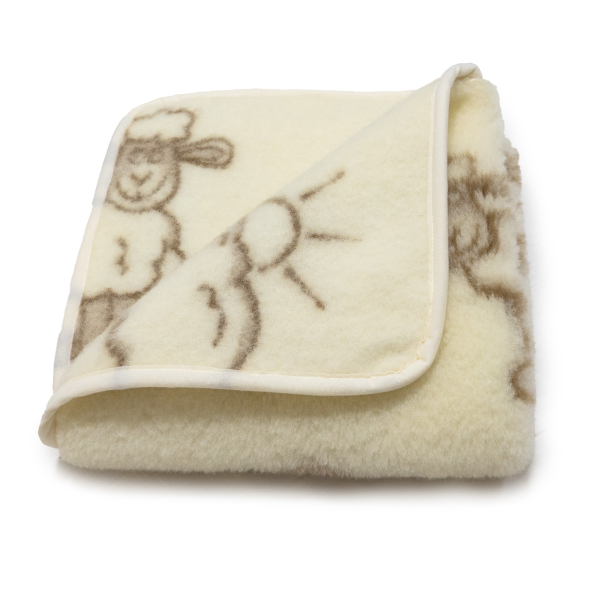 Detská deka z ovčej vlny merino Sunny