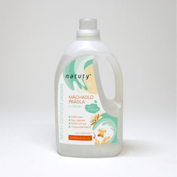 Máchadlo na prádlo s vôňou citróna