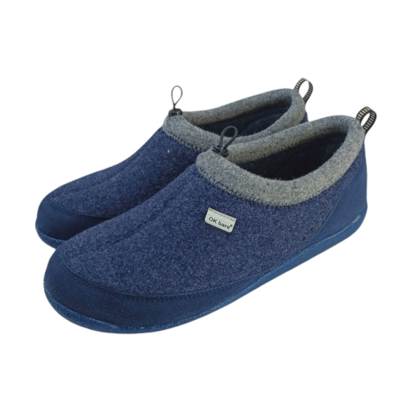 Pánske barefoot papuče OLIVER tmavomodré