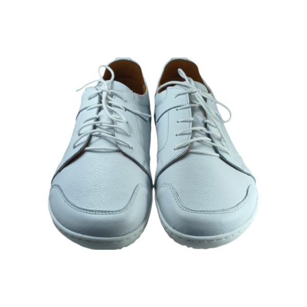 Pánske kožené barefoot prešívané tenisky IRIS/M biela