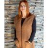 Vesta Merino hnedá zips